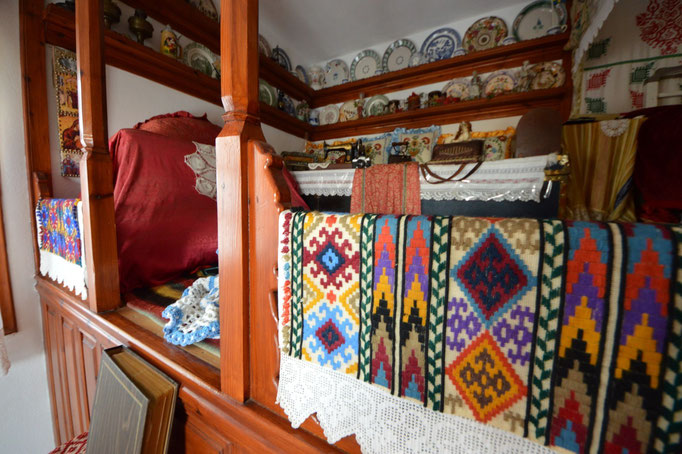 La reception è una vera casa tradizionale di Karpathos