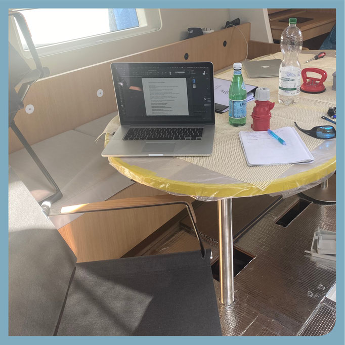 Büro an Bord für die Reparatur-Koordination