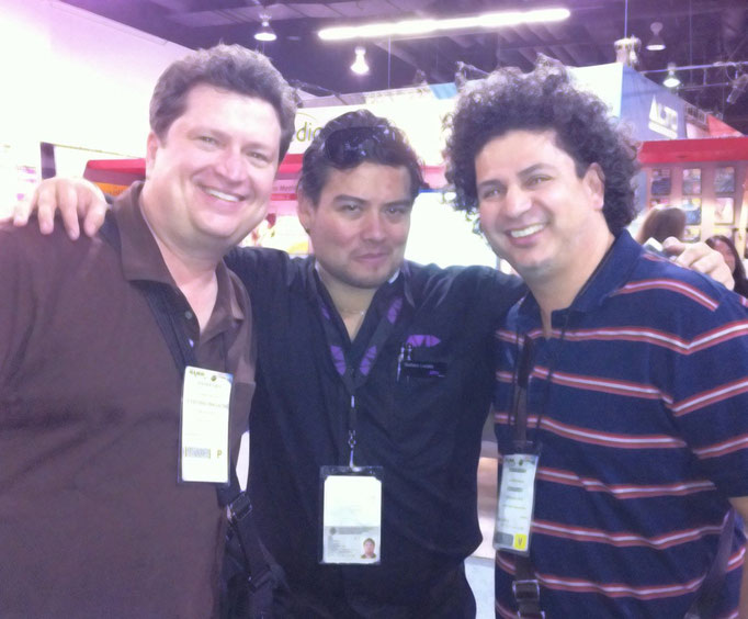 Con Geoff Grace (Tecladista, Michael Jackson) y Salo Loyo (Tecladista, Luis Miguel)