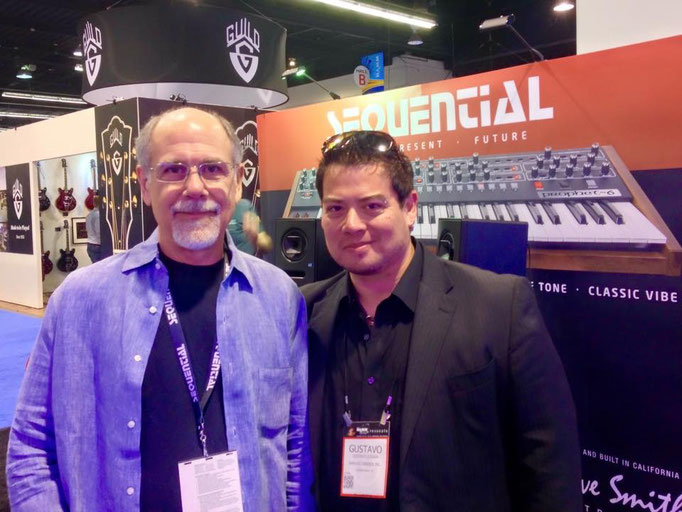 Con mi amigo el "papá del MIDI" y fundador de Sequential Circuits: Dave Smith.