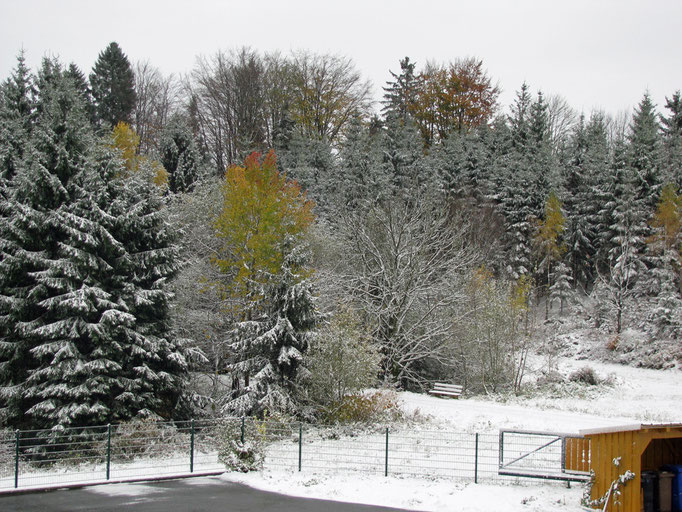 Wintereinbruch mitten im Herbst