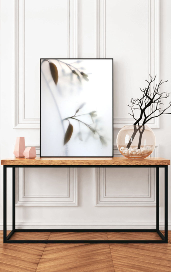 Poster Blüte weiß