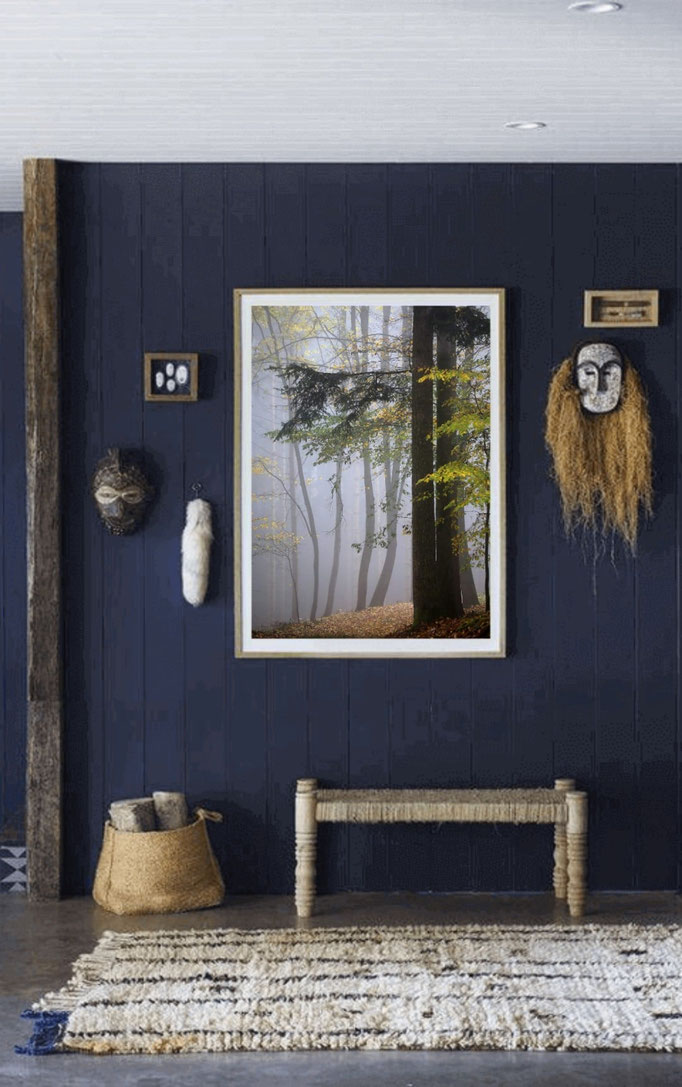 Wandbild Herbstwald