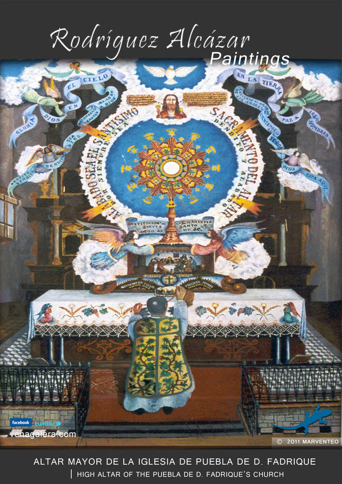 Altar Mayor de la iglesia - Pintor Jesús Rodríguez Alcázar - Puebla de Don Fadrique