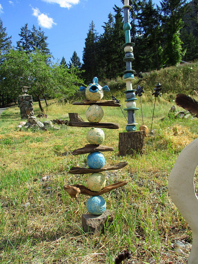Fish Driftwood Totem