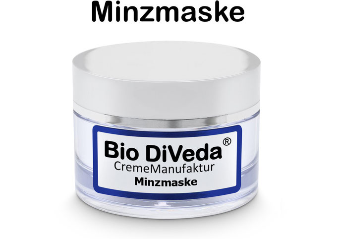 Bio DiVeda® Minzmaske. Verwöhnen und relaxen mit Zellsättigung der Haut.  