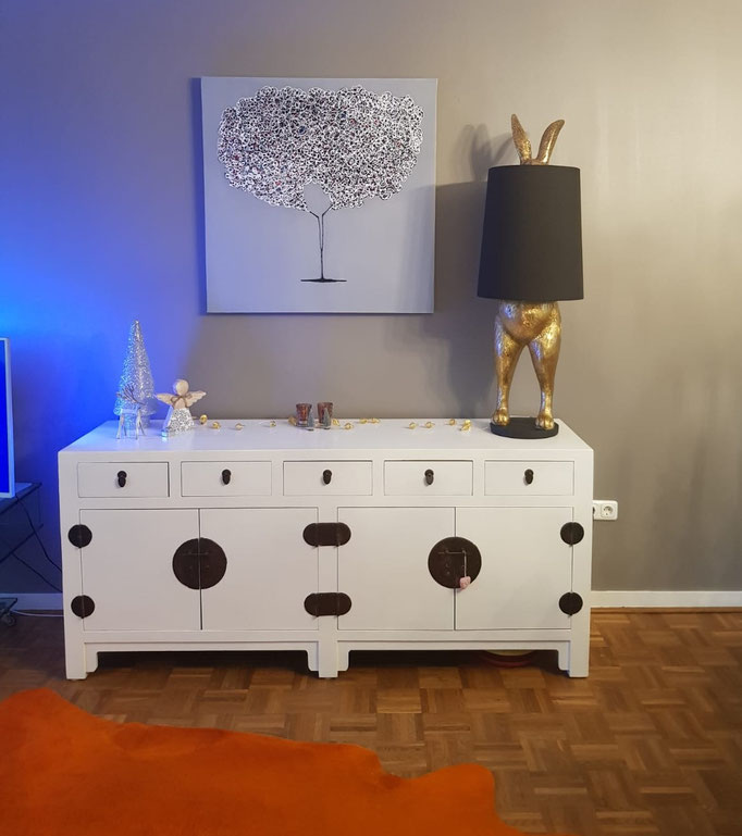 Der Designer Baum in Silber Malerei Serpil Sögüt Krefeld