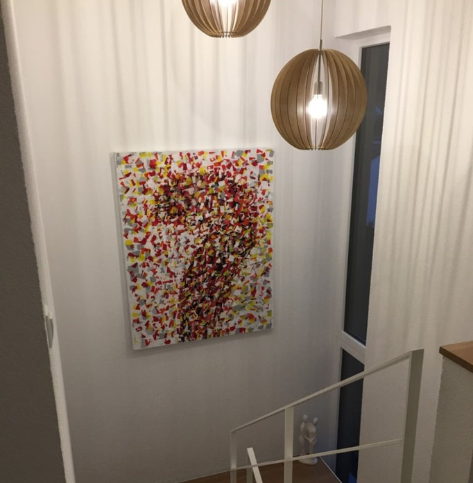 Das Feuer Abstrakte Malerei Serpil Sögüt Krefeld