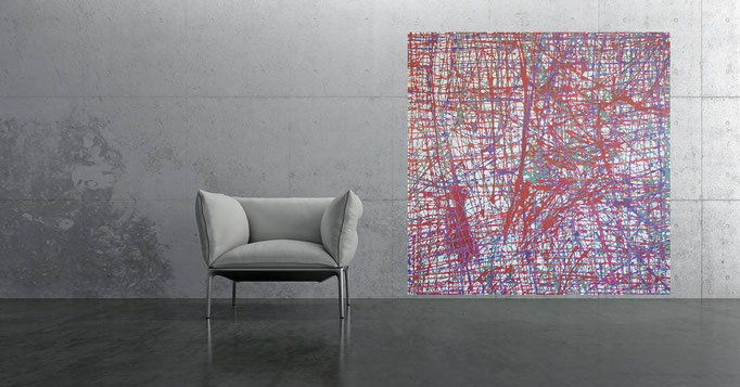 Chaos Malerei auf Leinwand atelier-sogut Krefeld