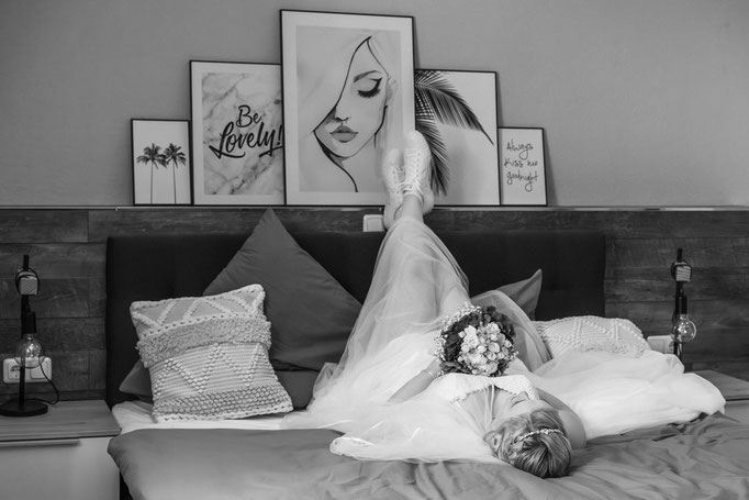 Braut beim Getting Ready