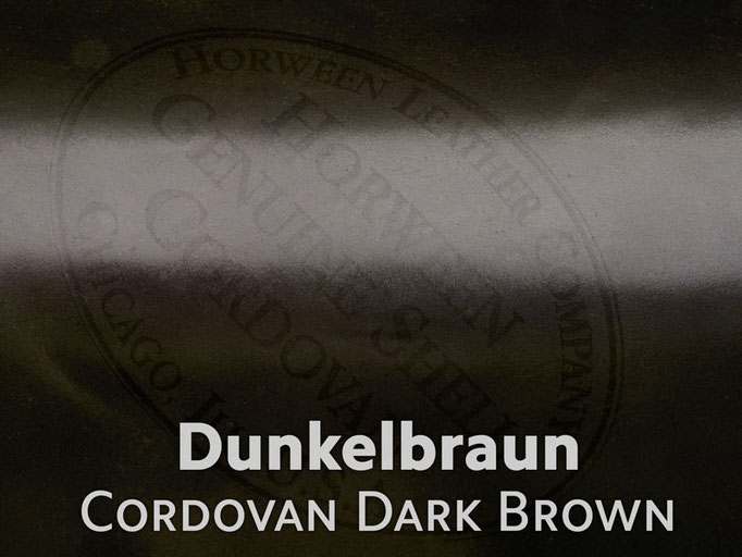 Cordovan (Pferdeleder) dunkelbraun