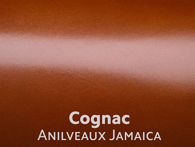 Boxcalf (Frenchcalf Anilin) Cognac farben