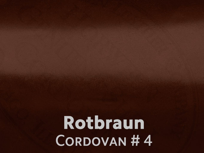 Cordovan (Pferdeleder) rotbraun #4