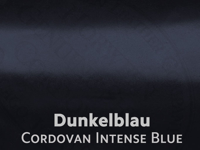 Cordovan (Pferdeleder) dunkelblau / oceanblue