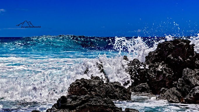 Bild: Wellenblocker, Oahu Ostküste