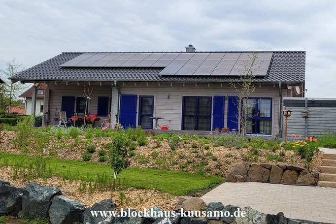 Modernes Wohnen im Blockhaus Bungalow -  © Blockhaus Kuusamo    