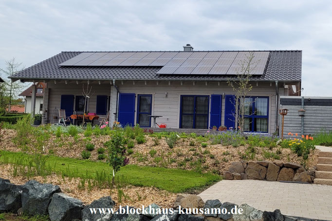 Modernes Wohnen im Blockhaus Bungalow -  © Blockhaus Kuusamo  