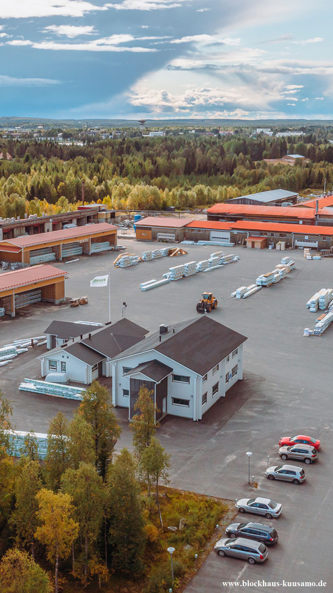 Fabrikgelände in Kuusamo Finnland