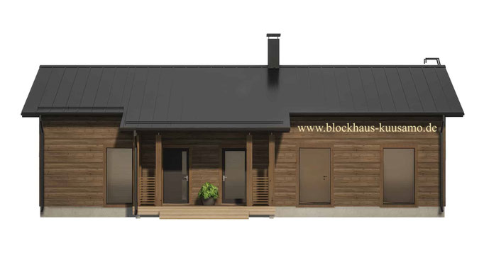 Entwurfsplanung des Wohnblockhauses in L-Form - Ansicht - Architekt - Bauplanung 