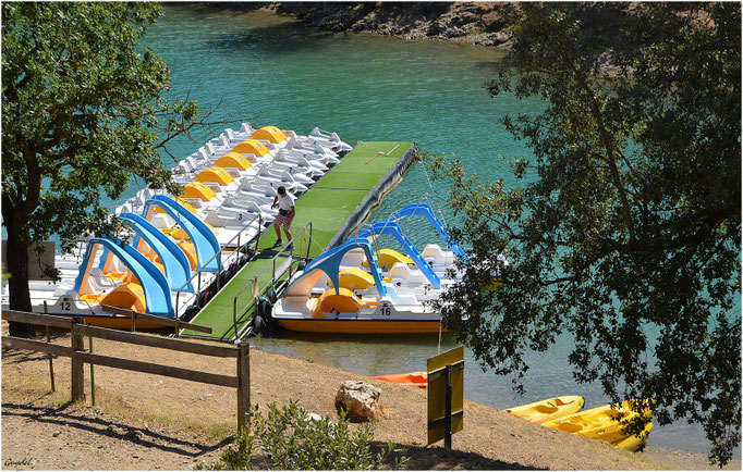 La plage du Pre Claou ( Lac de St Cassien )
