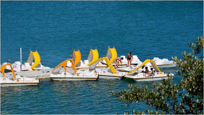 La plage "Okwide" ( Lac de St Cassien )
