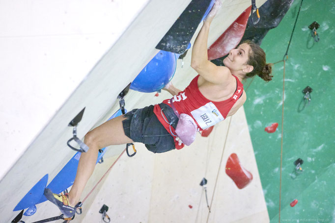 Zoé Egli competing at IFSC eUROPEAN Cup Lead Ostermundigen