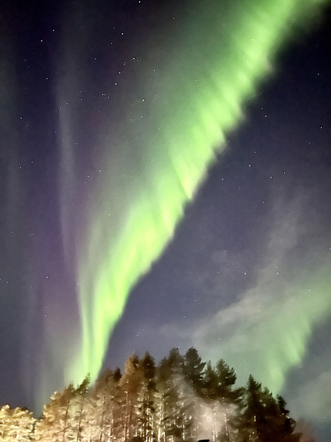 Krasse Polarlichter in Schweden