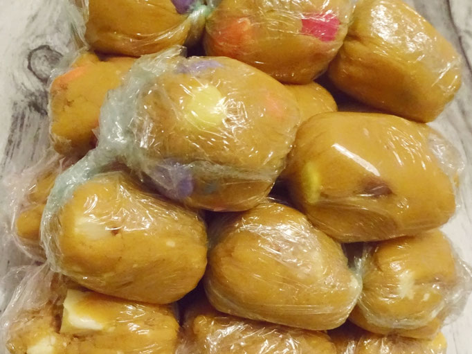 Carnet Hanami ♥ Cookies ~ Formation des boules de pâte pour conservation au congélateur