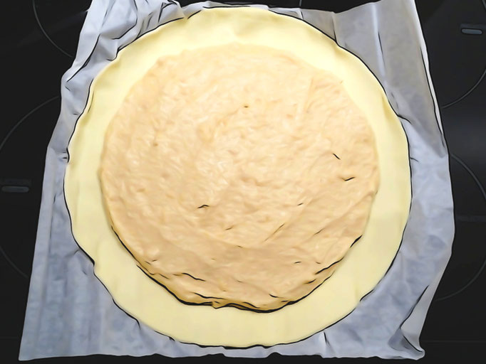 Carnet Hanami ♥ Galette des rois ~ Etalement de la frangipane