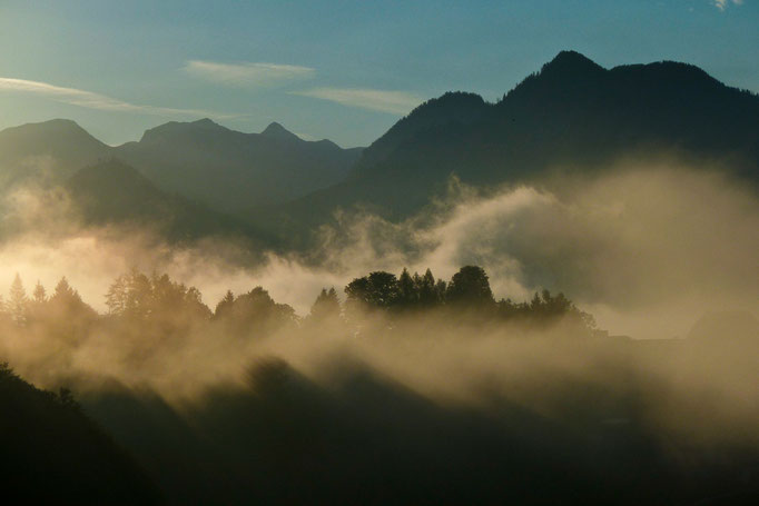 Nebelstimmung bei Bad Aussee, Österreich