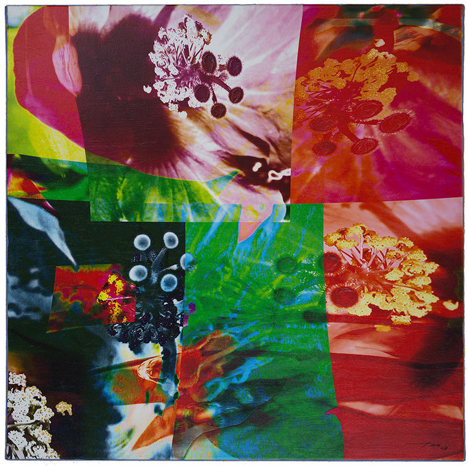 STAMPARIS (2014, 1/8, 65x65cm, MP0058, Photographien, Inkjet-Pigmentdruck auf Leinwand, Mixed Media) Verkauft/Sold © Michael Pfenning. Verkauft/Sold