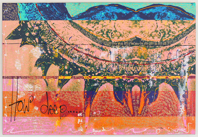 CAVE AMORES (2018, 95x65cm, Photographie, Inkjet Pigmentdruck auf Leinwand, Mischtechnik, MP0009) © Michael Pfenning