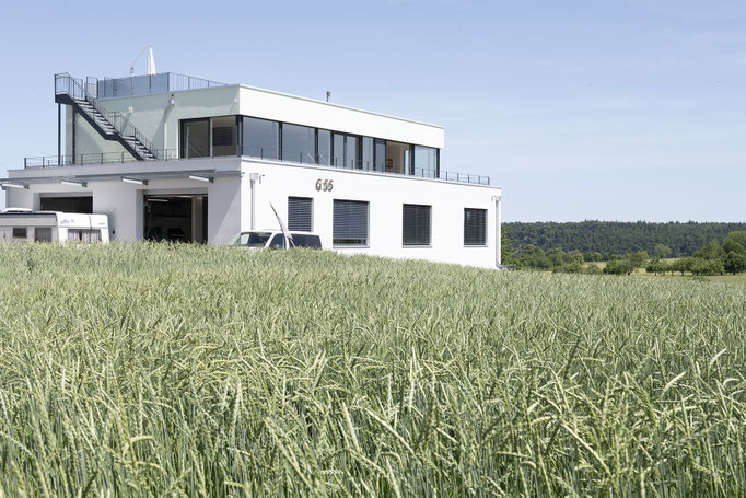 Aussenaufnahme einer Eventlocation in Baselland
