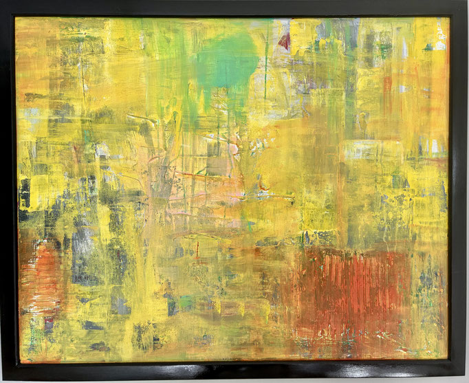 Herbstwald Mischtechnik 80 x 100 cm
