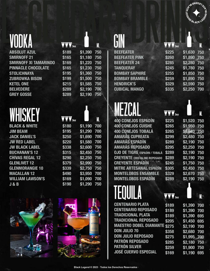 black legend menu, restaurantes de hamburguesas en cdmx, black legend restaurante
