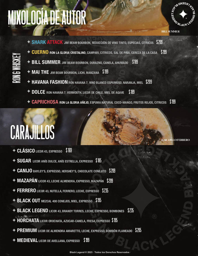 black legend menu, restaurantes de hamburguesas en cdmx, black legend restaurante