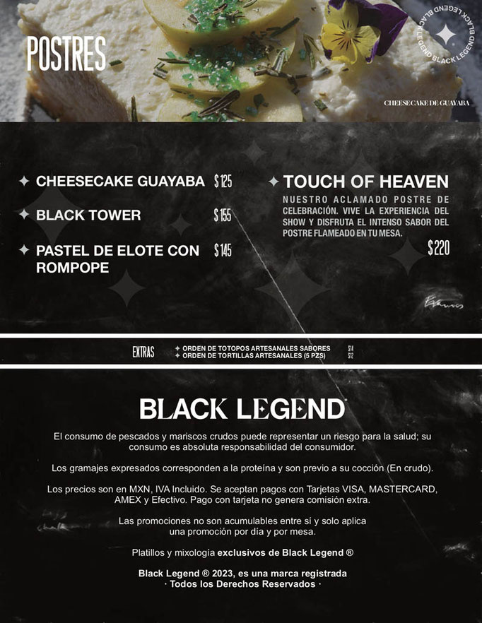 black legend menu, restaurantes de hamburguesas en cdmx, black legend restaurante