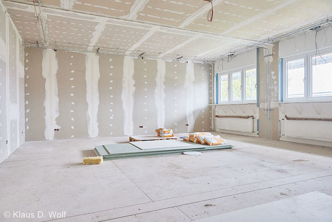 Architekturfotograf München, Baustellenfoto zur Dokumentation der Modulbauweise