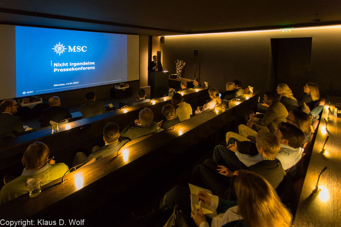 Veranstaltungsfotografie, Pressekonferenz MSC Kreuzfahrten, Bayerischer Hof, München