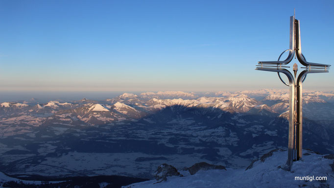 07.02.2015 16:49 Hoher Göll, Berchtesgaden (Blick auf die Osterhorngruppe)