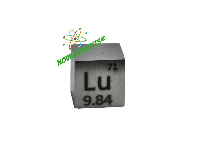lutetium density cube, lutetium metal cube, lutetium metal, nova elements lutetium, lutetium metal for element collection, lutetium cubes, lutetium metal
