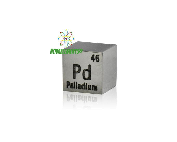 palladium density cube, palladium metal cube, palladium metal, nova elements palladium, palladium metal for element collection, palladium for investment