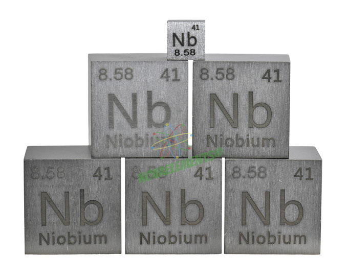 niobium density cube, niobium metal cube, niobium metal, nova elements niobium, niobium for element collection, 1 inch niobium cube, 25.4mm niobium cube