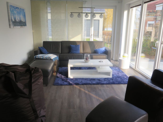 Wohnzimmer_Ferienhaus Heiligenhafen Ostsee