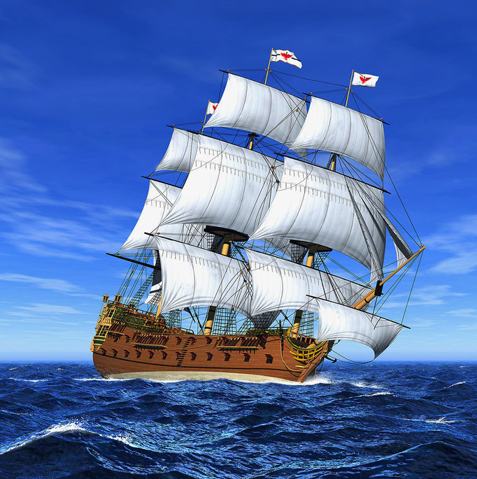 帆船　sailing ship