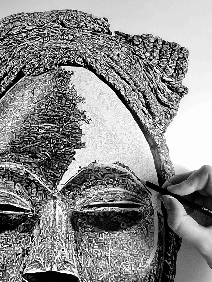 Masque Africain Dan, Côte d'Ivoire - Atelier Capucine Minot