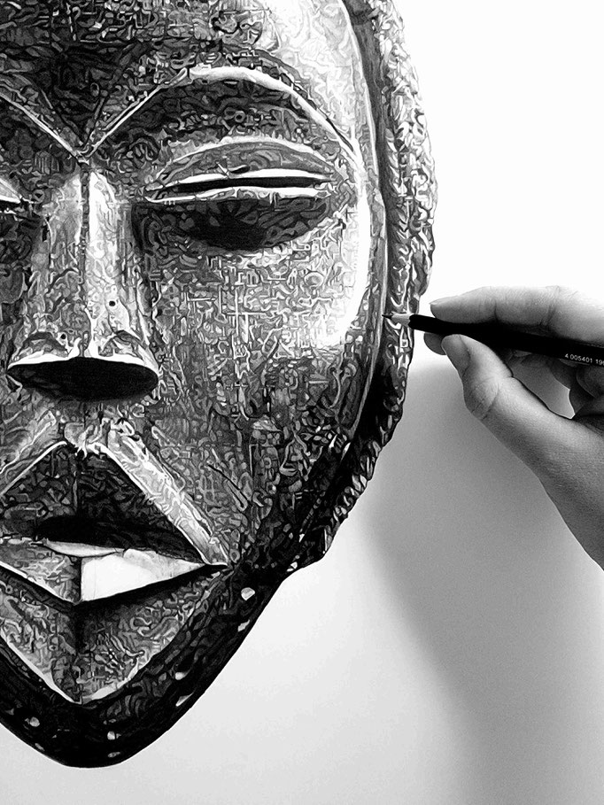 Masque Africain Dan, Côte d'Ivoire - Atelier Capucine Minot