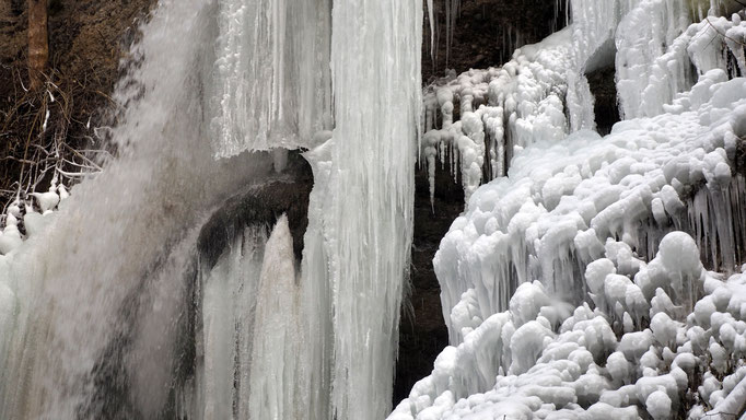 Österreich, Eisfall bei Molln