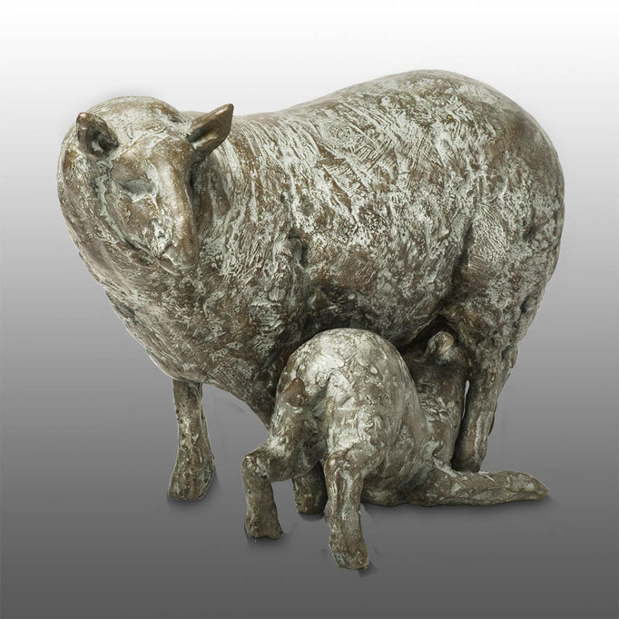 Wilma Hoebee, bronze, schapen