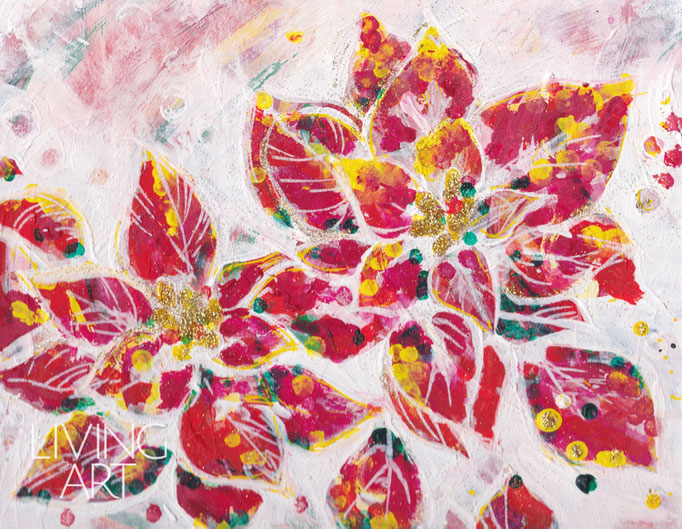 HOLIDAY - poinsettia [SOLD] 2016